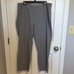 Size 18w women’s pull on gray dress pants.